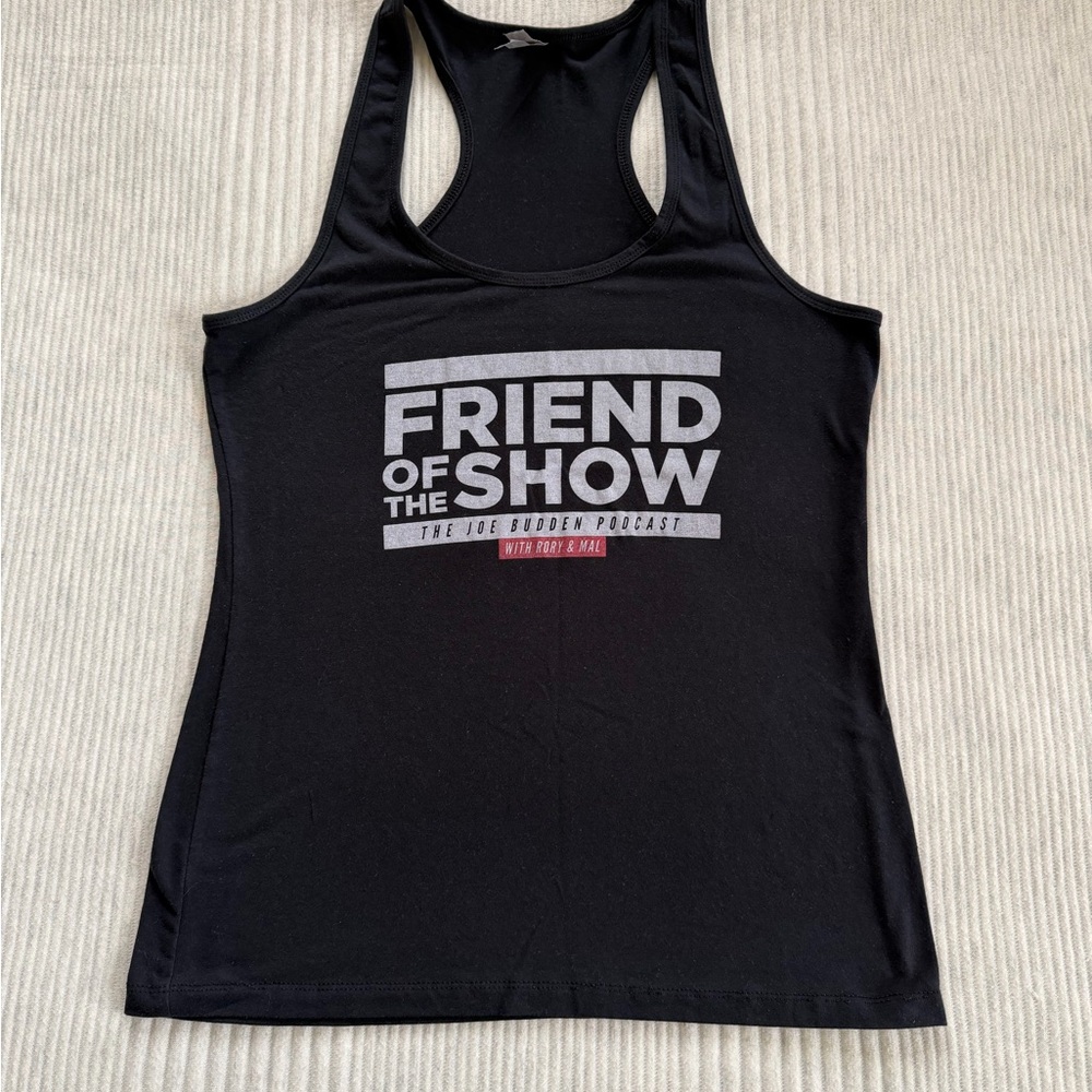 Next Level Apparel Black Graphic Tank Top